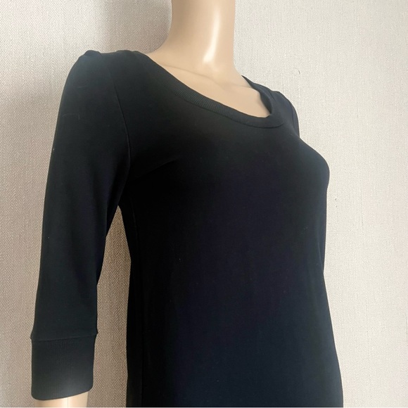 DIVIDED: Black Cotton Dress - Picture 3 of 6